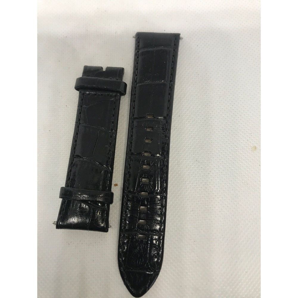 Fossil Black Genuine Leather Watch Strap 21mm C265